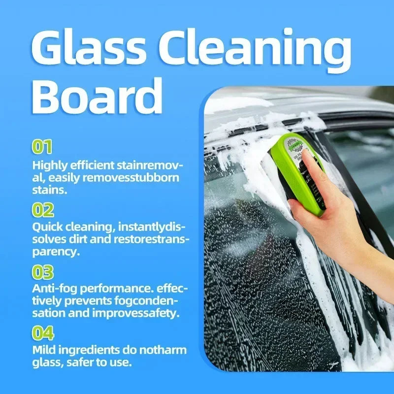Automotive Glass Oil Film Cleaner — Windshield Polish with Water-Repellent Finish