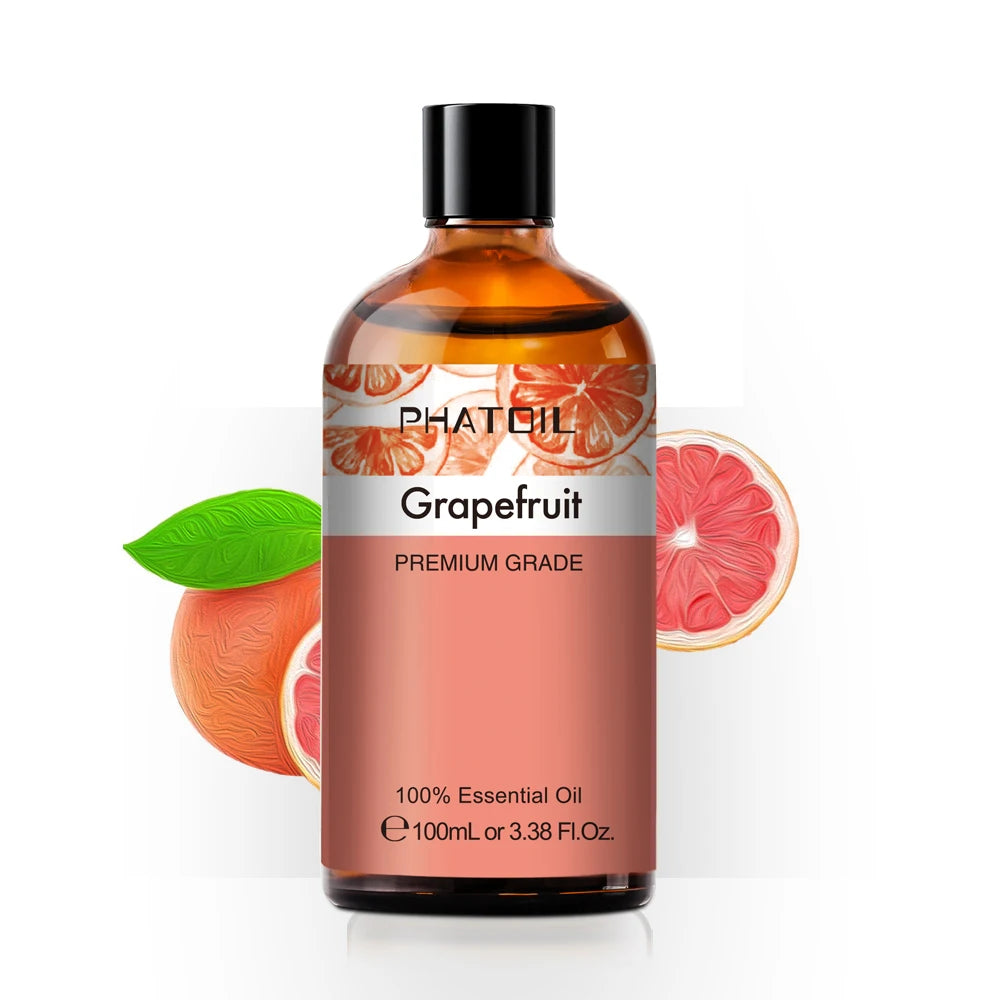 100ml Pure Essential Oil for Diffusers — Aromatherapy (Lavender, Rose, Peppermint & More)