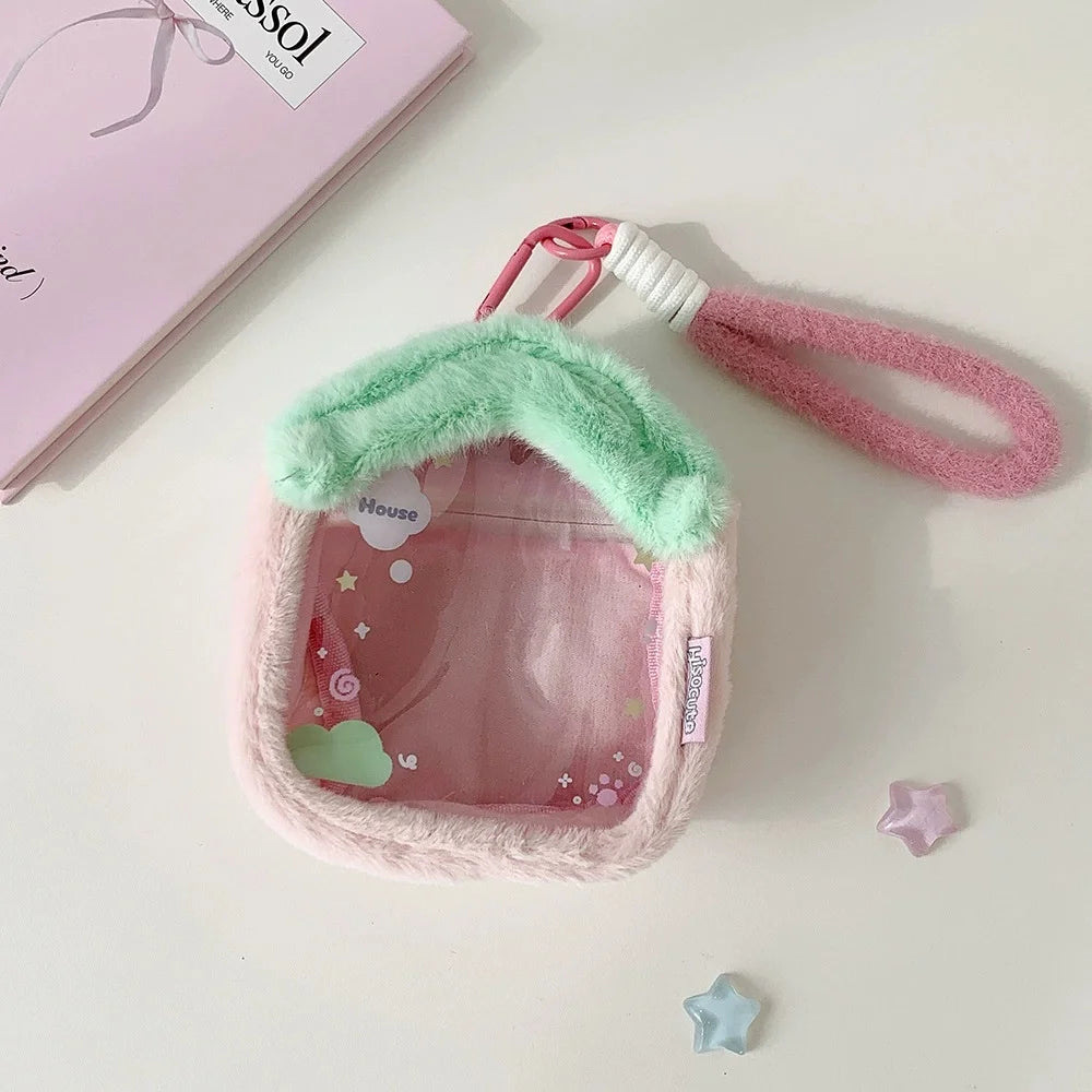 Cartoon Plush Diaper Bag Student Dollhouse Storage Bag Anime Doll Cotton Doll Display Hanging Bag Pain Bag