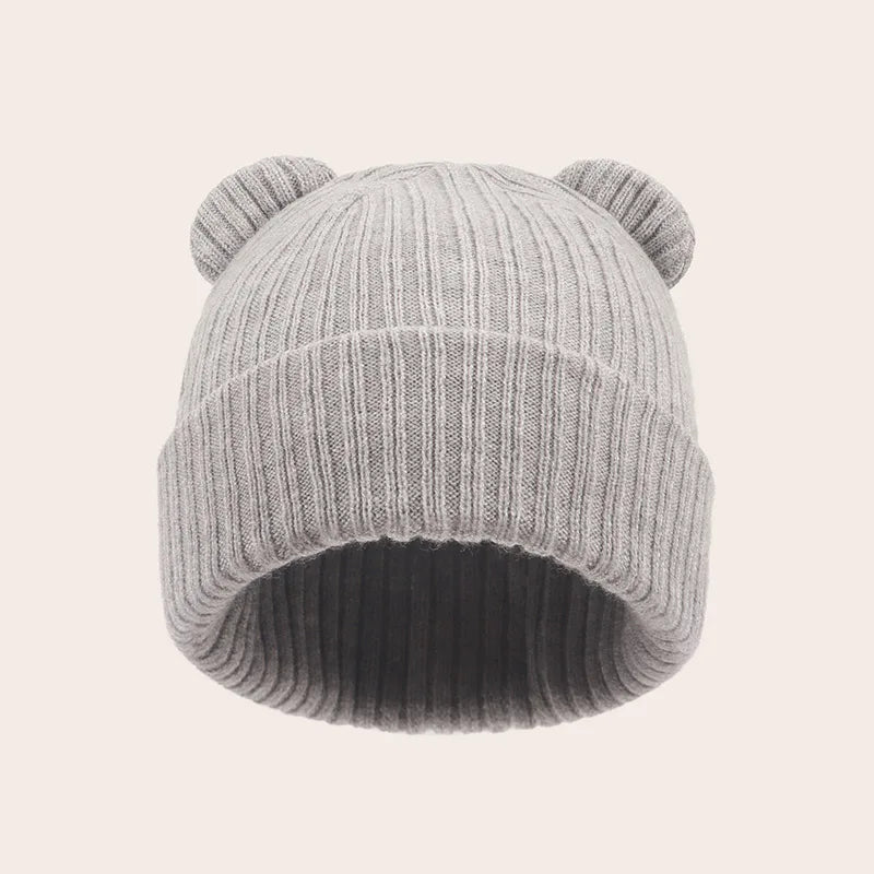 Baby Knitted Beanie 0-2 Years - Soft Solid Color Winter Hat - photo 8