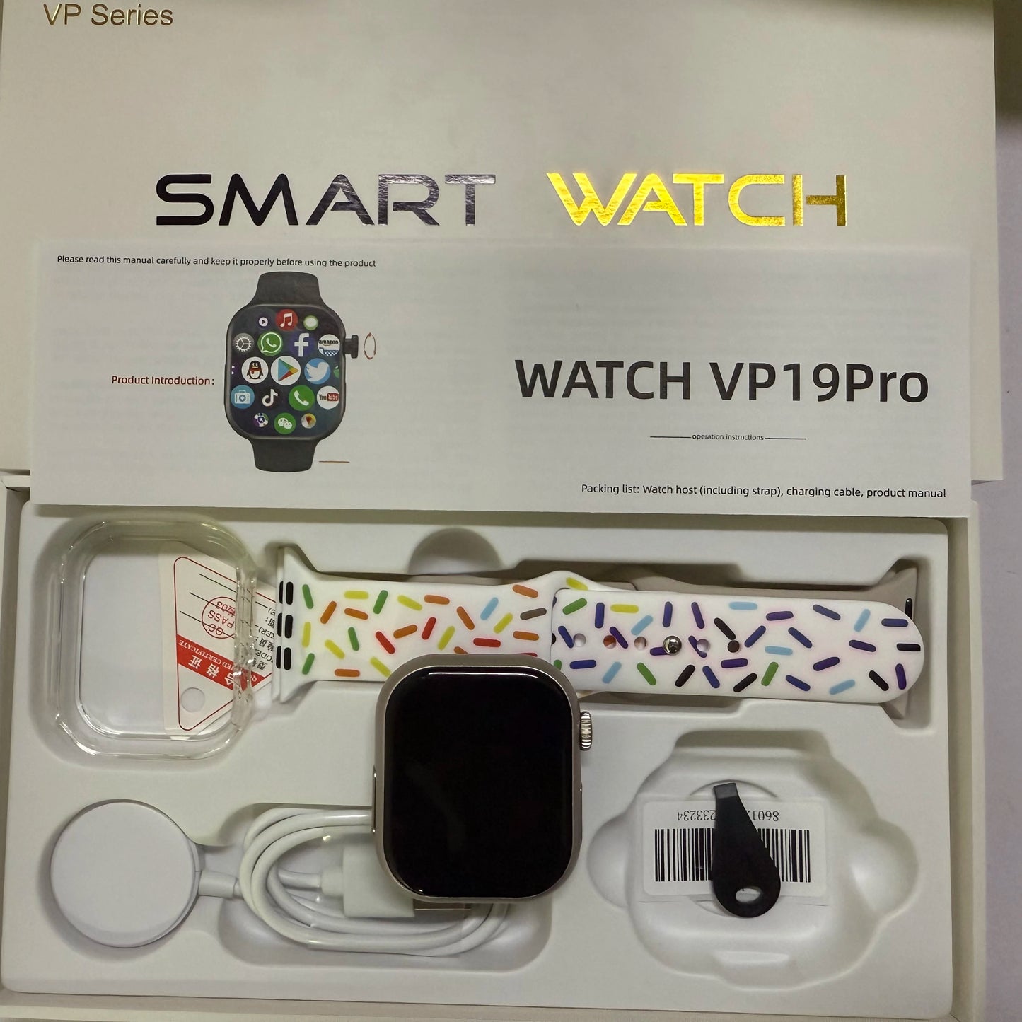 VP19 Pro Smartwatch Touch ID 2.29inch Amoled Android S11 Plus Smart Watch With 8MP Rotary Camera GPS WIFI NFC Google Play Store