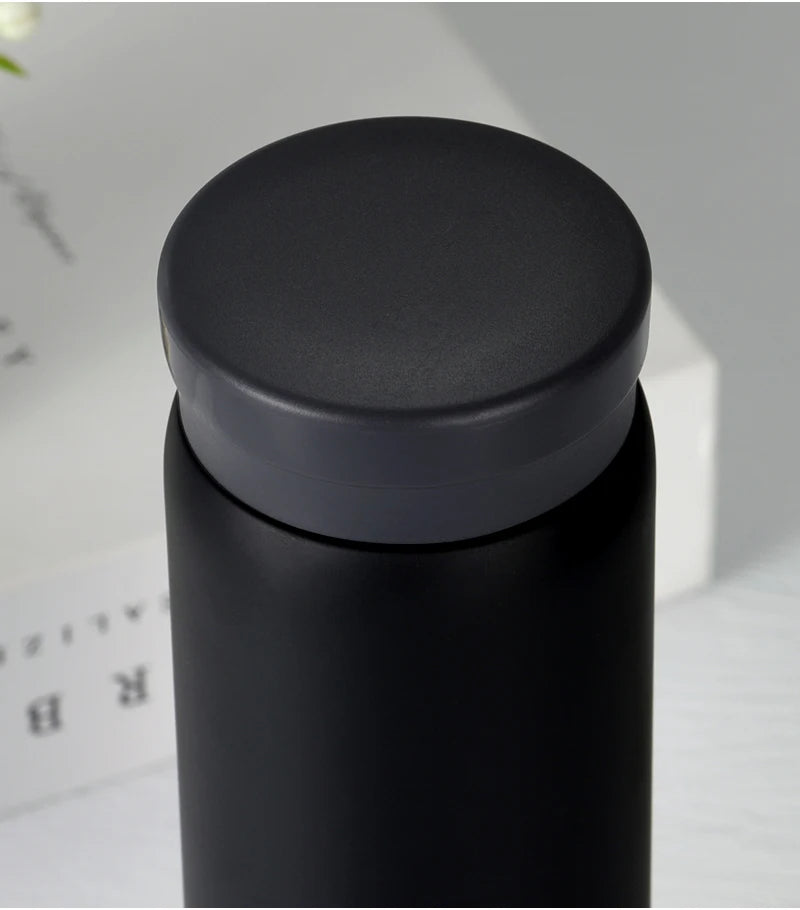 200/300ML 316 Stainless Steel Pocket Mini Thermos Custom LOGO Black Hot Water Bottle Vacuum Flask For Ice Coffee Travel Cup