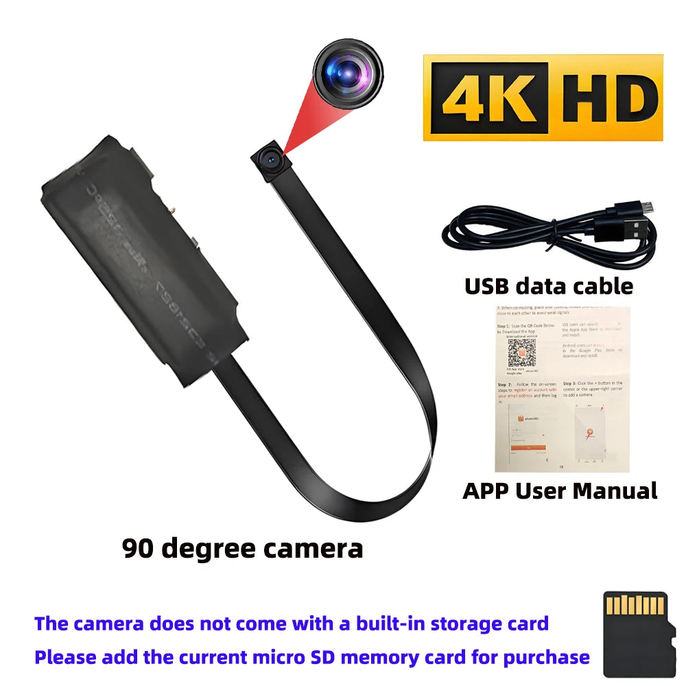 4K Mini WiFi Security Camera – Remote View & Motion Alerts