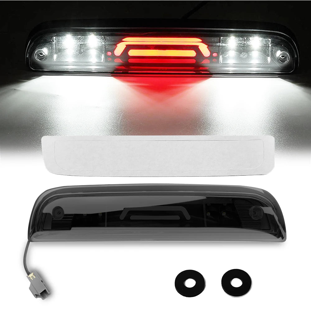 1Pc LED Black 3rd Third Brake Light Red White Fit For Chevrolet Silverado 1500 2500 HD 3500 2014-2018 For GMC Sierra 1500 2500 HD