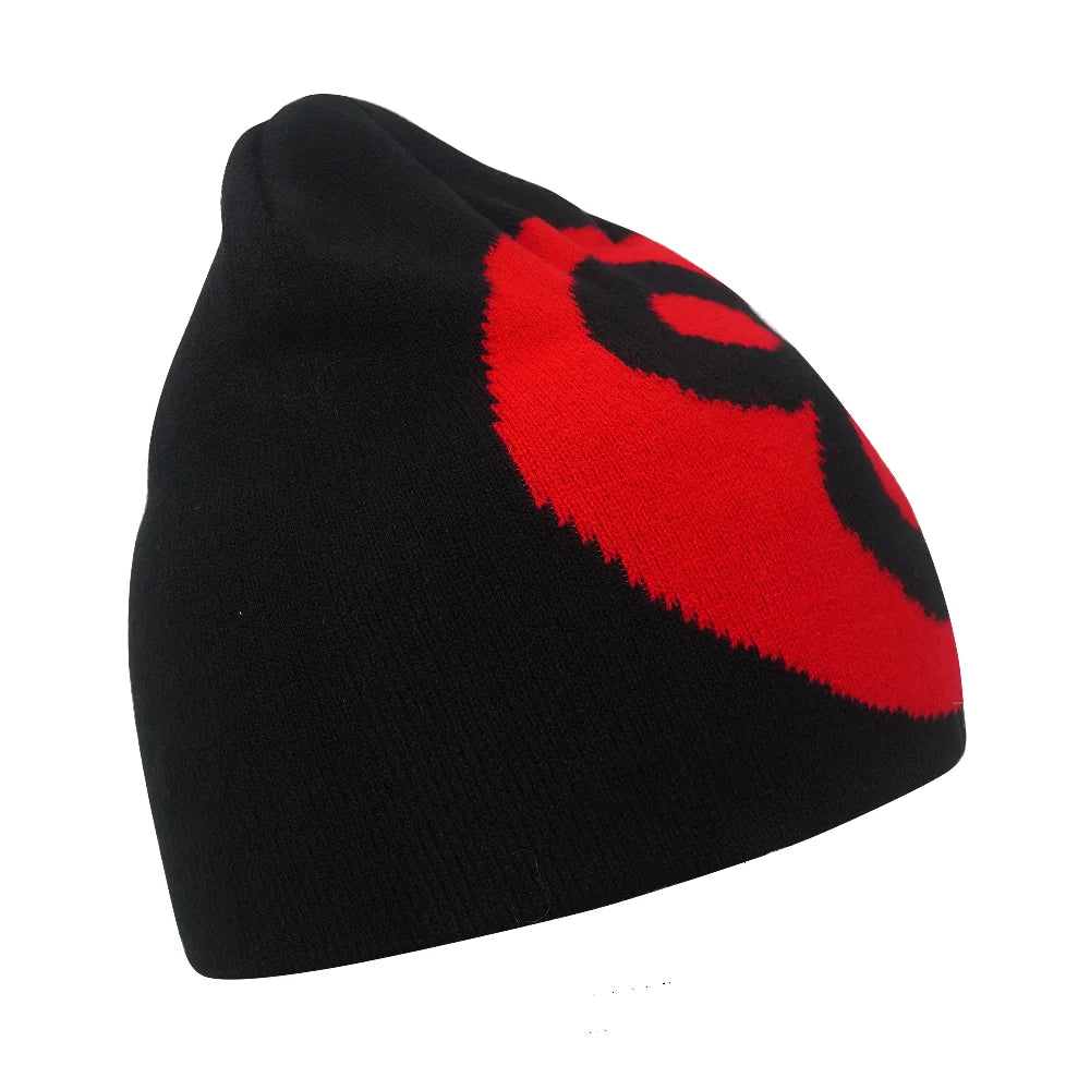Y2K Letter Knit Beanie, Warm Ski Hat