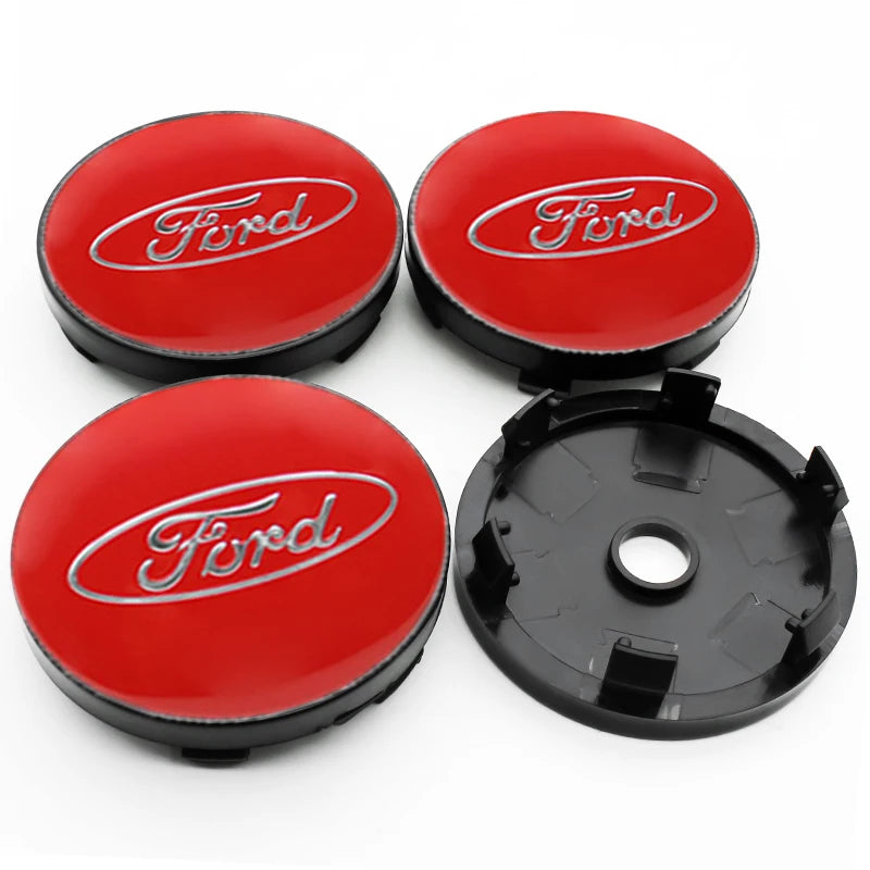 4Pc 56mm 60mm 54mm Car Wheel Center Hub Cap For Ford Fiesta Mondeo Fusion Explorer Escape Focus Kuga Rim Cover Sticker Accessory