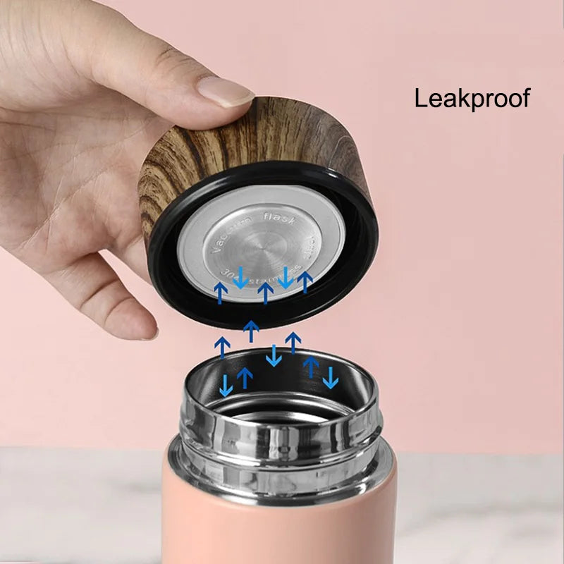 Logo Customize Thermos Mug Coffee Cup With Lid Thermocup Seal Stainless Steel Vacuum Flasks Thermo Mug For Car Water Bottles