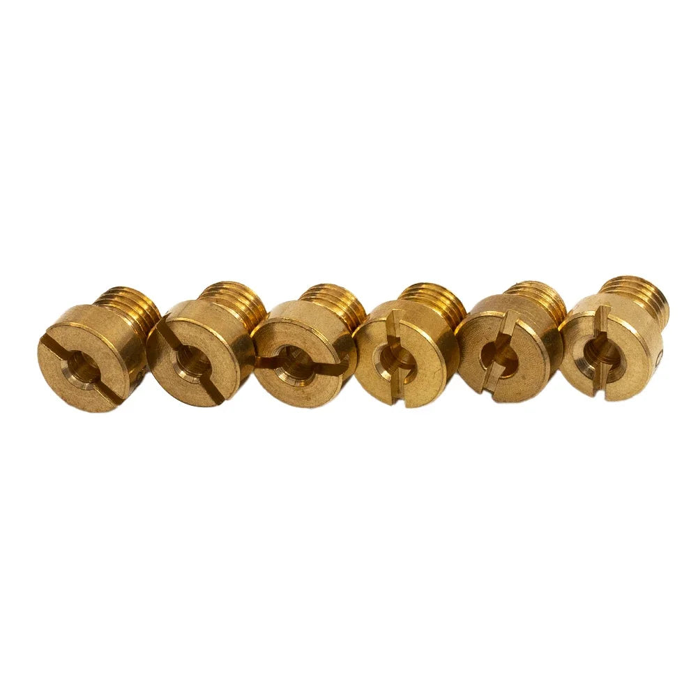 25Pcs Main Jet 55-115 M6 For Dellorto & For Mikuni Carburetors 6mm Main Jets Set Carburetor Injector Nozzle Replacement
