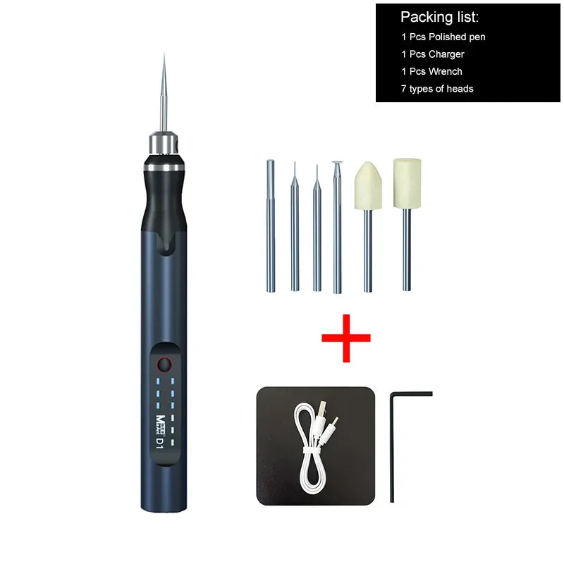 MaAnt D1 D2 Electric Grinding Pen Intelligent Charging Engraving Pen Phone CPU IC Polishing Lattice Cutting Tool  OCA  Remover