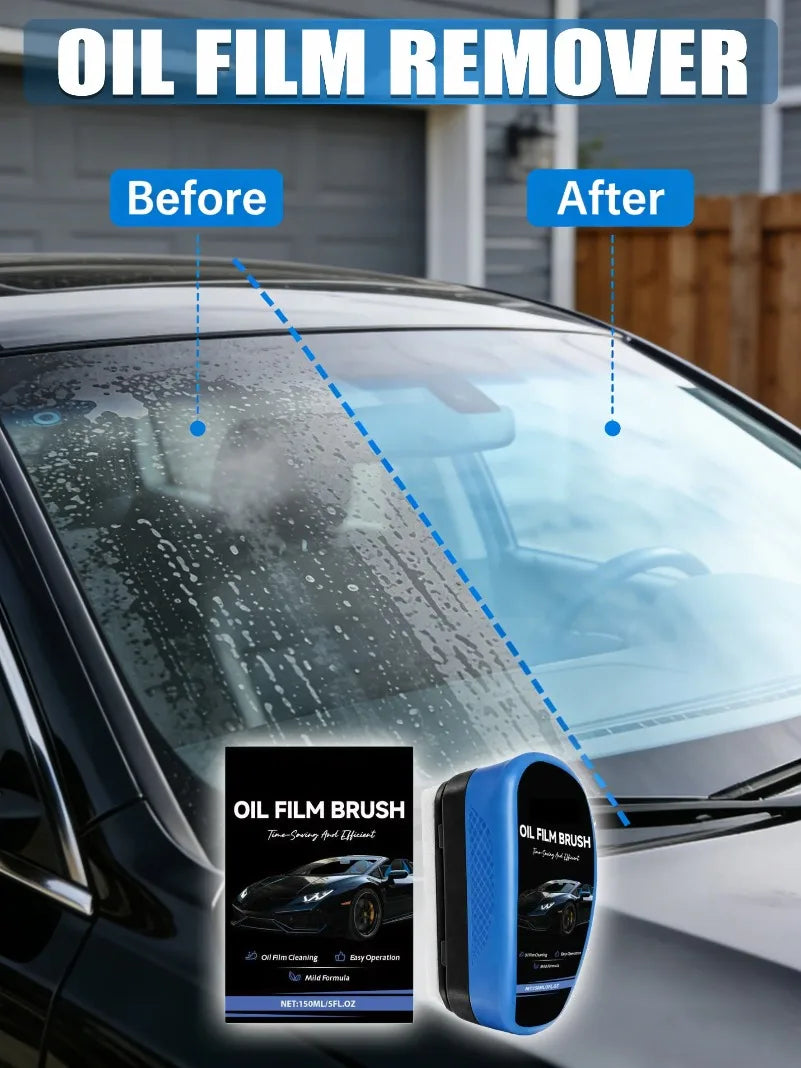 Multipurpose Car Glass Oil Film Cleaner – Fast & Simple, No Residue.