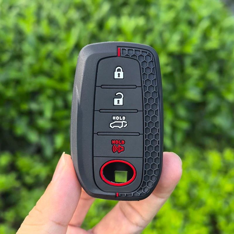 2026 Silicone Auto Remote Car Key Case Cover For Toyota CHR Hilux Fortuner Land Cruiser 200 Camry Corolla Crown RAV4 Highland