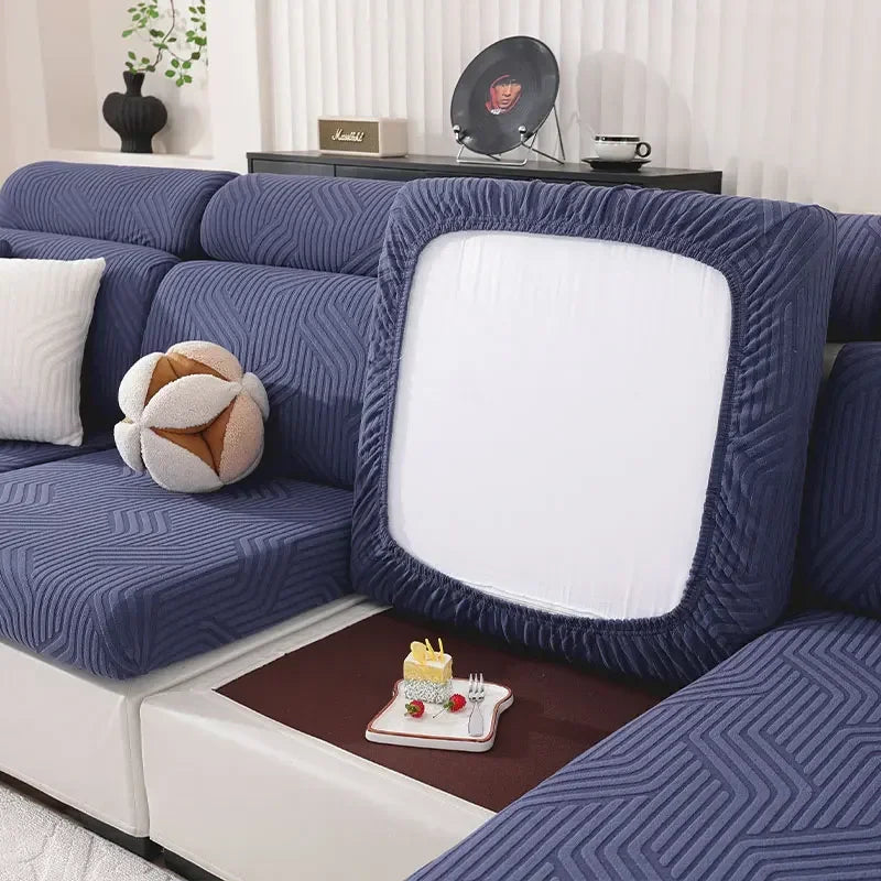 Jacquard Sofa Seat Covers Thickened Stretchable Sofa Covers Elastic Sofa Seat Cushion Covers Spandex Furniture Protective Covers