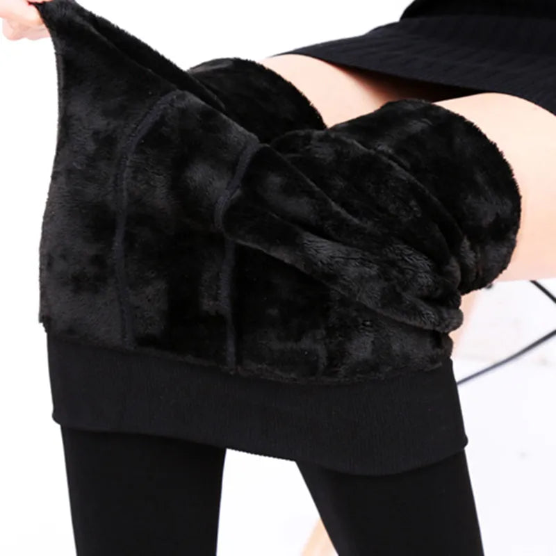 Women's Fleece-Lined High Waist Winter Leggings