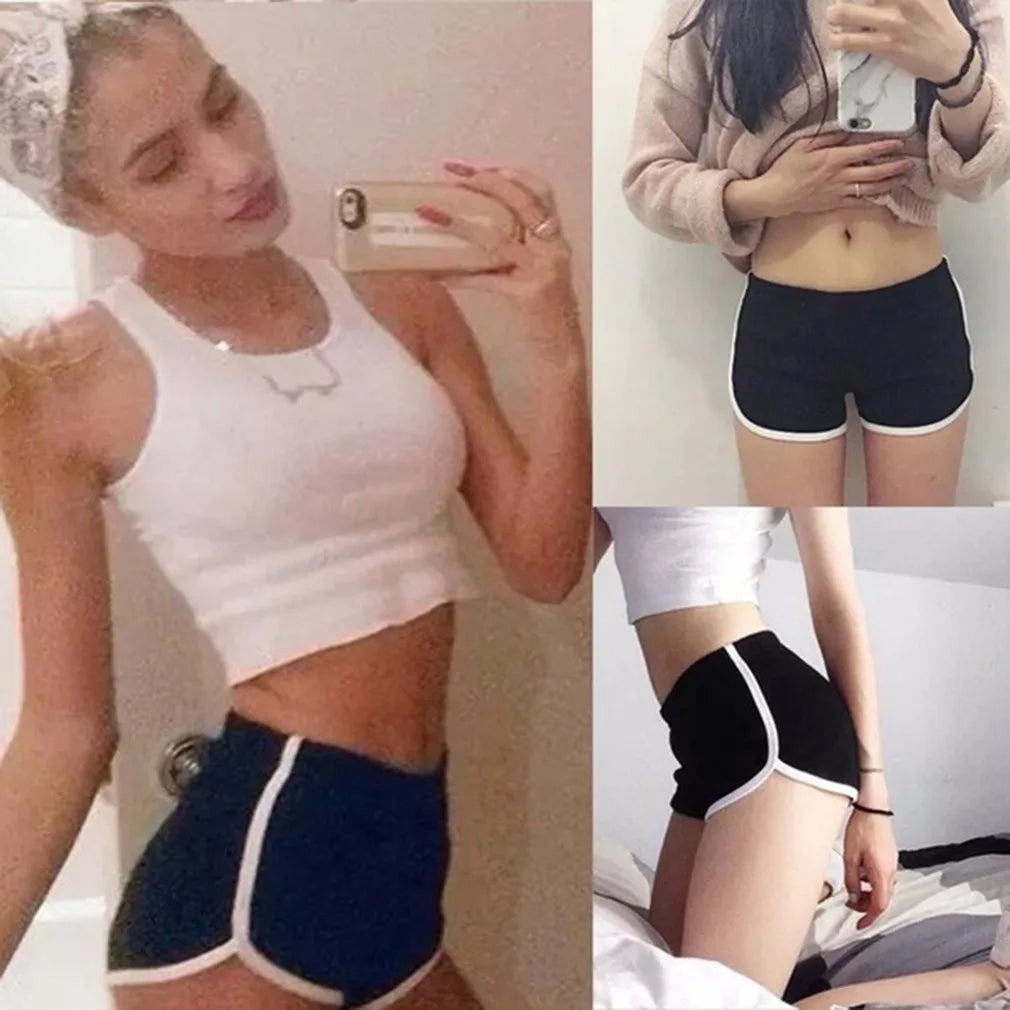 Women's High-Waist Fitness Sports Shorts – Yoga Running Cycling Hot Pants | S–XXXL (12 Colors)