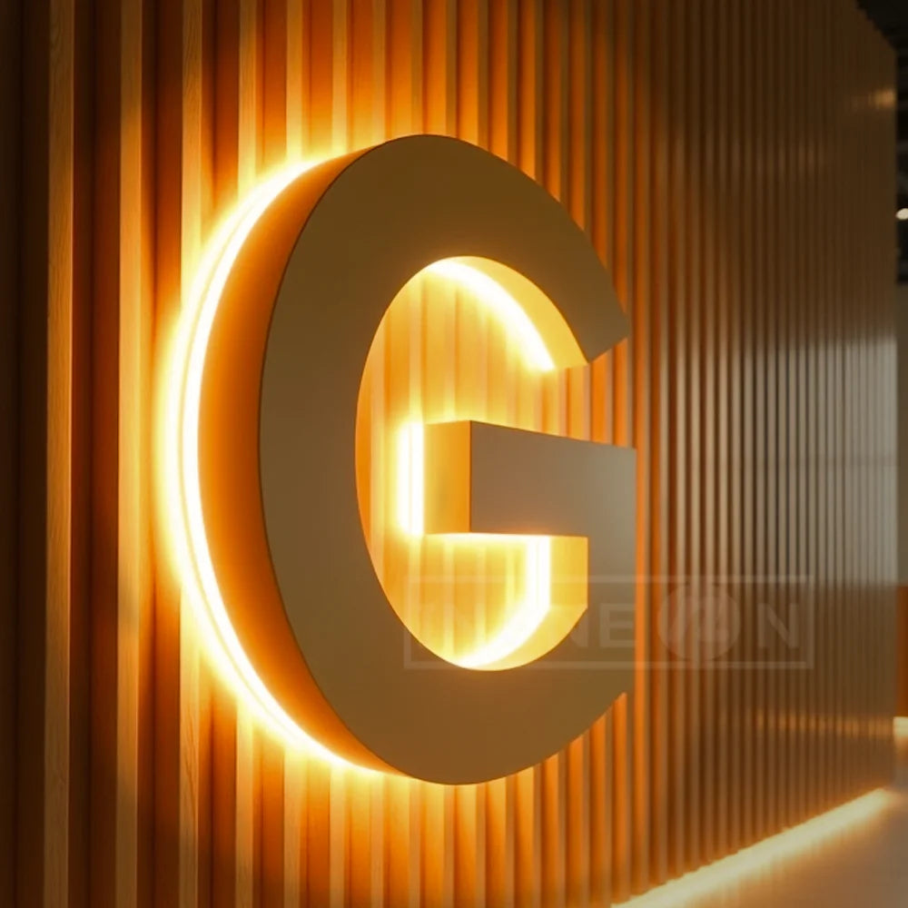 Custom 3D LED Business Sign — Illuminated Metal Letter Logo