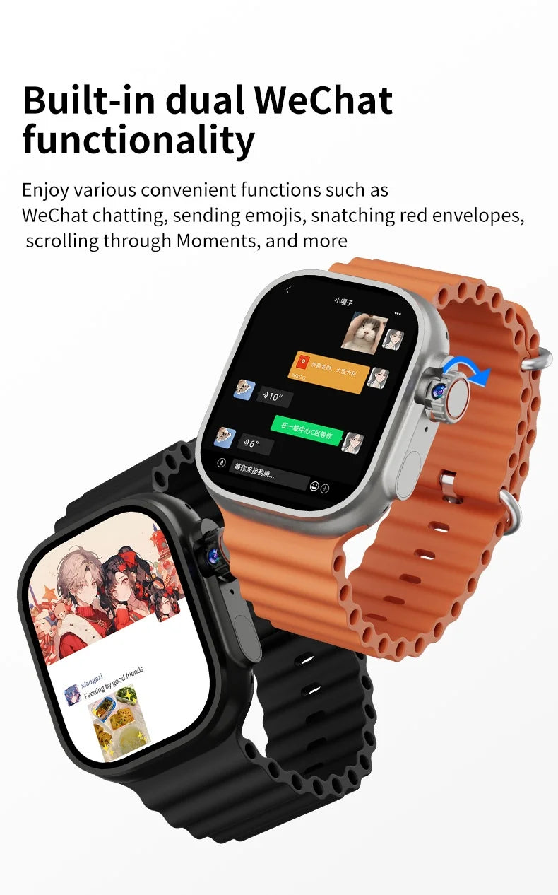 DW100 Pro Updated DW100 Pro Plus + Smartwatch With Touch ID 2.29inch Large Screen Rotary Camera NFC GPS Position WIFI Connect
