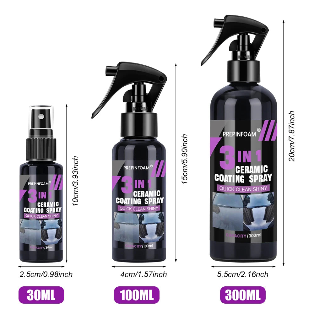 3 in 1 Car Ceramic Nano Coating Liquid Coatin Nano Crystal Hydrophobic Layer Polishing Paint Coating Agent Polish Nanos Coatings