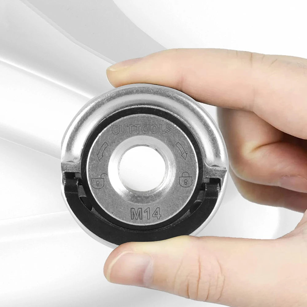 Quick Release M14 Flange Locking Nut for Angle Grinder – Replacement Spindle Nut, Easy to Install for Grinder Accessories