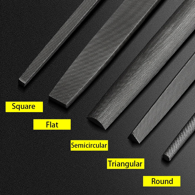 6-12" Files Sanding Tools Diamond Steel File Carpenter Rubbing Knives Hard Metal Rotary File Metal File Woodworking Hand Tools