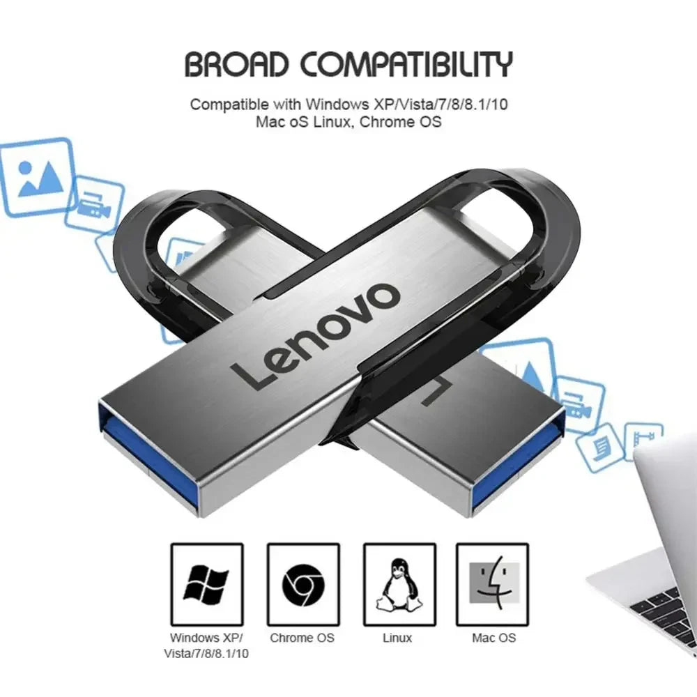 Metal USB Flash Drive with Type-C — 128GB to 512GB Dual-Port Memory Stick