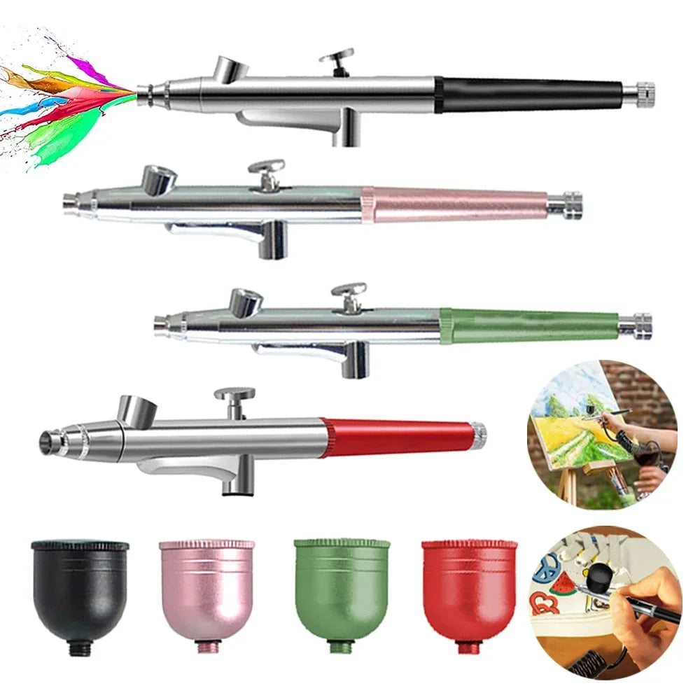 Portable Single Action Airbrush 0.3mm Nozzles Spray Gun Pen for Model Cake Nail Car Painting Beauty Inkjet