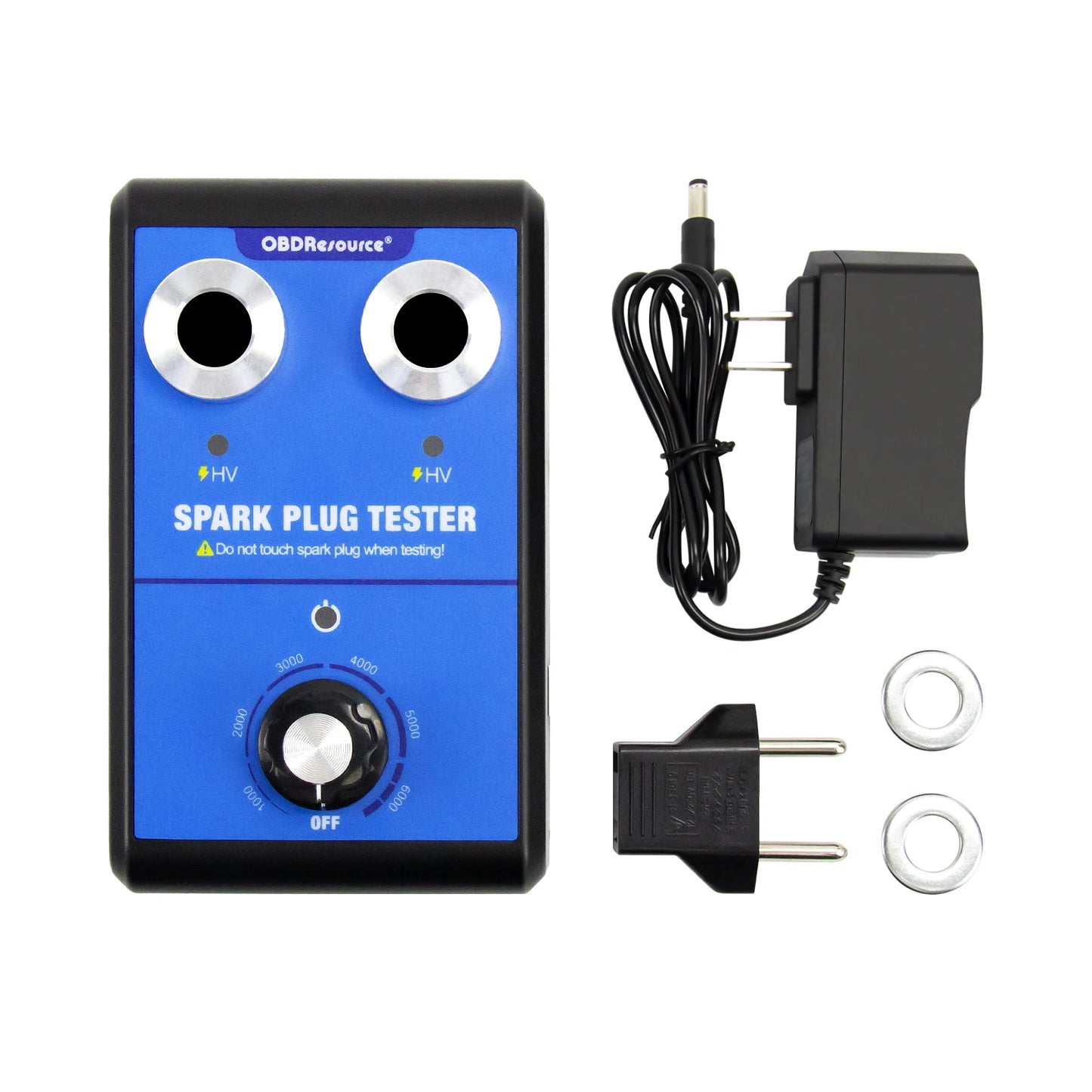 Car Spark Plug Tester Double hole Diagnostic Tool Car 12V Spark Tester 0-6000rpm Auto Engine Ignition Coil  Detector Tools