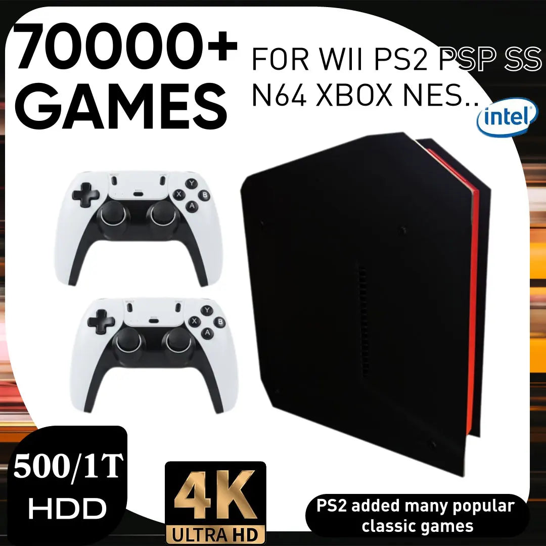 X4 Dual-System Mini PC Console — i3 CPU, 1TB, Plug-and-Play TV, Wireless Controller