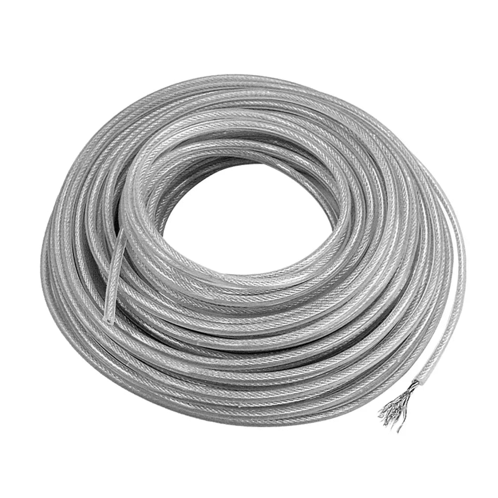 2～4.0mm*15m Steel Wire Grass Trimmer Line Round Brushcutter Trimmer Rope Brush Cutter Wires Rope Accessories