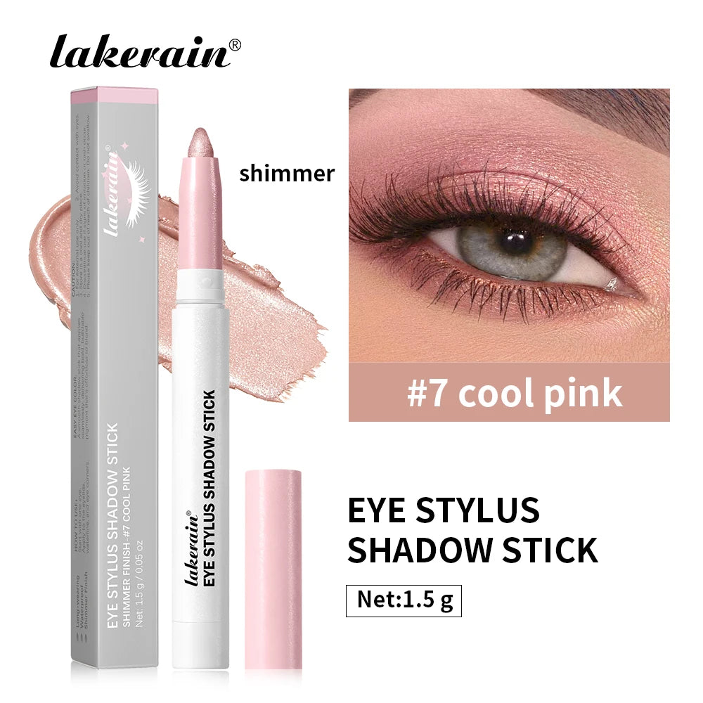 Waterproof Eyeshadow Sticks Long Lasting High Pigmented Shimmer Glitter And Matte Neutral Brown Eyeshadow Pencil Crayon Makeup
