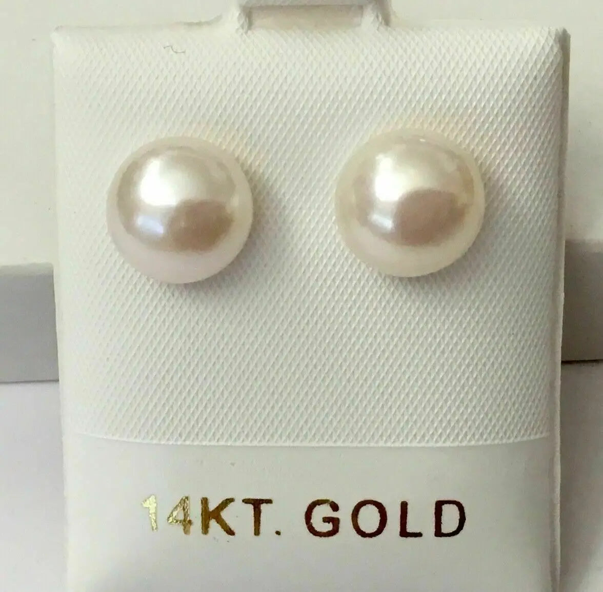 14k Gold Best selling item certificate AAA 7-8mm 8-9mm 9-10mm 10-11mm 11-12mm 12-13mm 13-14mm akoya White Pearl Earrings