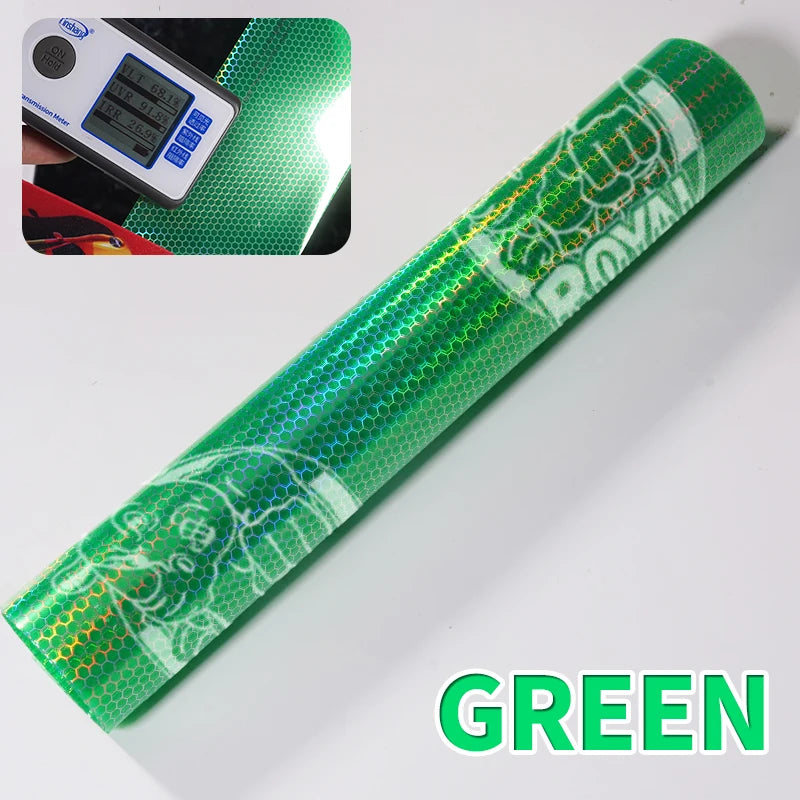 Car Motorcycle Vinyl Wrap Foil Laser Honeycomb Headlights Taillight Tint Film Modify color changing stickers Car styling