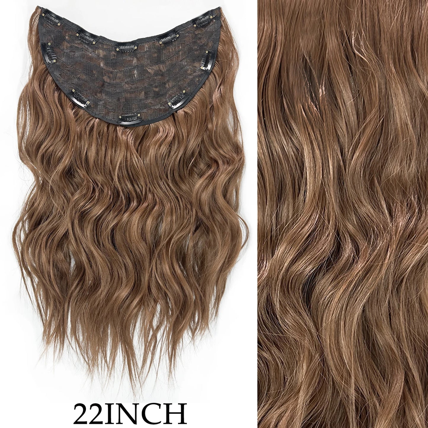 7Pcs/Set 16 Clips Hair Extension Black Long Straight Natural Hair Ombre Hairpiece Heat Resistant Fiber for Women Hairstyle