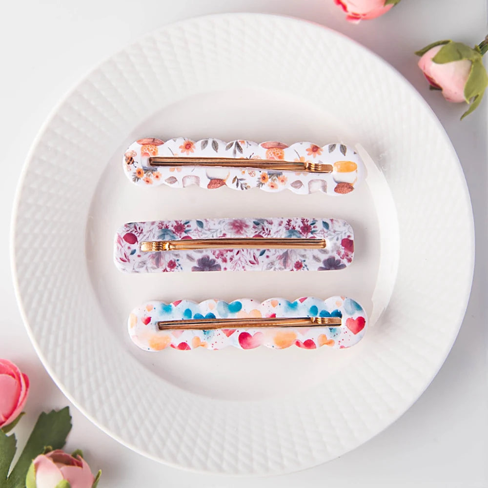 1PC Various Styles Geometric Shape Flower Tile Pattern Polymer Clay Mould Hairpin Embossing Clay Mold Jewelry Making Clay Tools