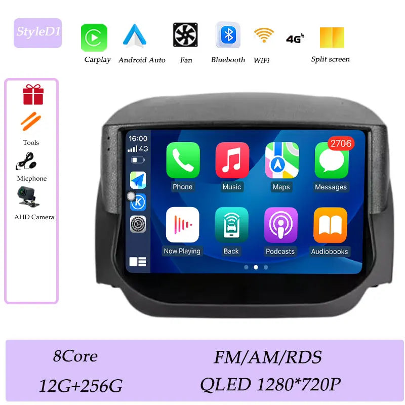 Android Car Stereo for Ford EcoSport (2014–2018) — Wireless CarPlay, GPS, WiFi, Bluetooth, Split Screen