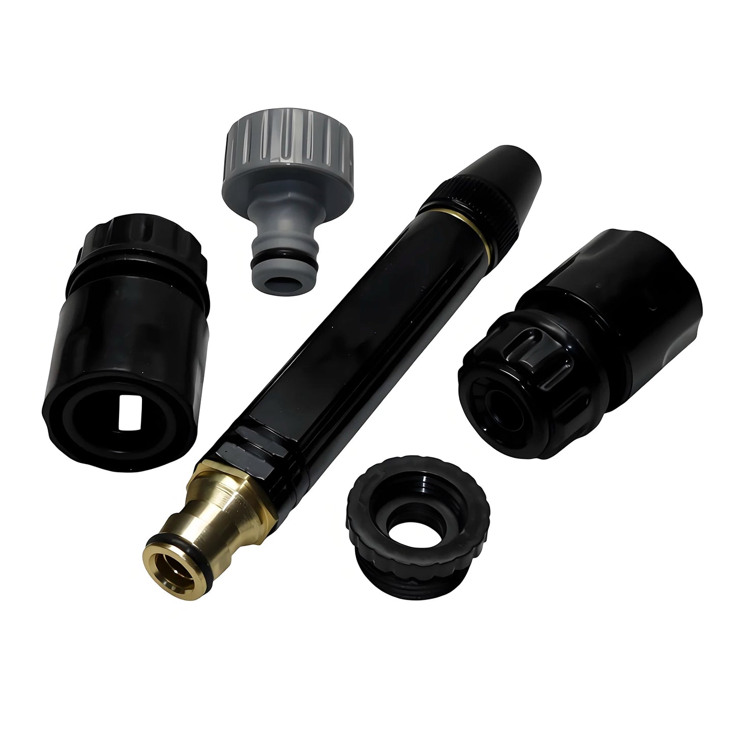 4-piece set Adjustable Car Wash Water Gun High Pressure Metal Car Wash Straight Nozzle Washer Spray Sprinkler Car Washing Tool