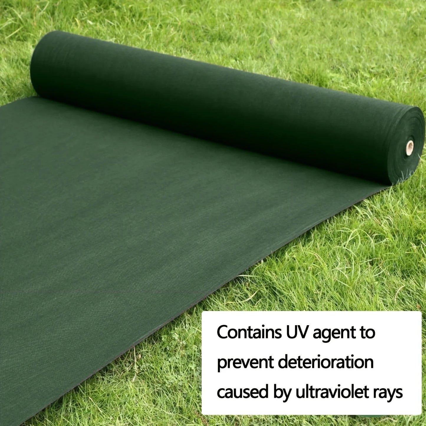 Heavy duty non-woven floor covering weed barrier, green, non-woven fabric, suitable for gardens, courtyards, farms, orchards