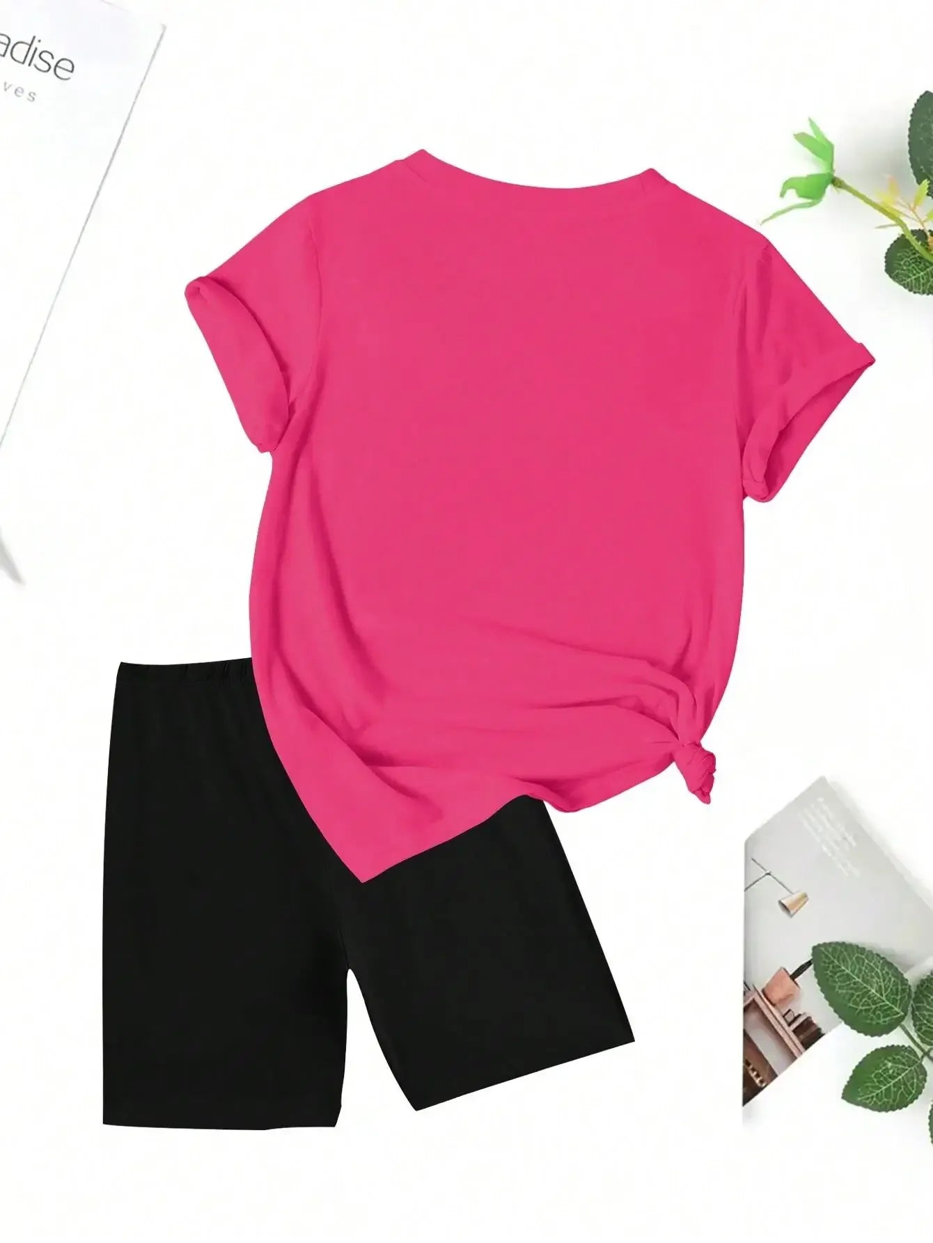 Pink Bow Broken Shell Teddy Bear T-Shirt Set Women Fashion 2 Piece Set Cool Summer Shorts Soft Fashion Short Sleeve Women Y2K to