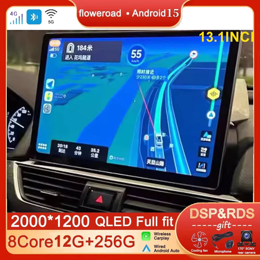 13.3" OLED Android Screen for Honda Accord 10th Gen (2018–2021) — CarPlay, Android Auto, GPS Navigation