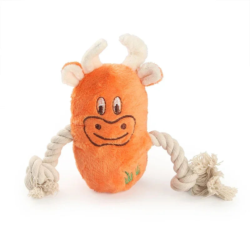 Squeaky Plush Dog Toy - Teething Toy for Puppies & Chewers – photo 6