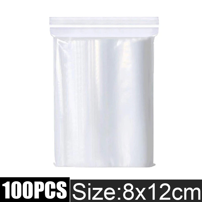 Thicken Clear Zipper Sealed Bags – Heavy-Duty Reclosable Plastic Storage Pouches for Jewelry, Food & Small Parts | Wholesale
