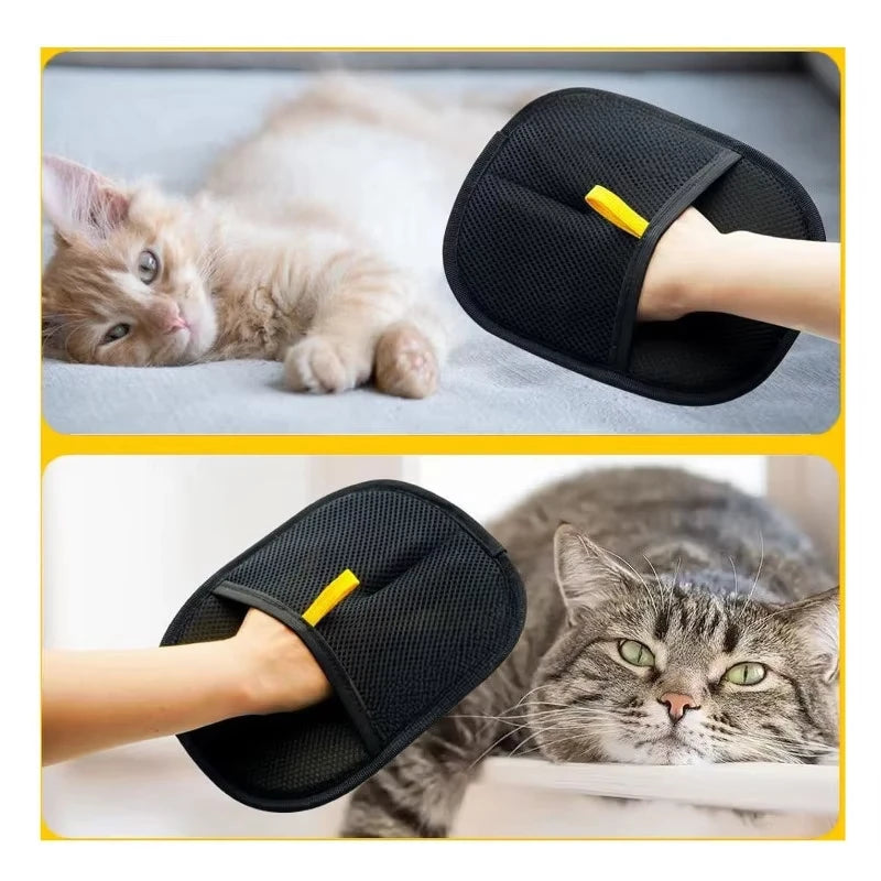 Pet Hair Remover Mitt Pet Hair Remover Gloves Deshedding Brush Glove for Dog Cat Rabbit with Long/Short/Curly Hair Cleaning Brus