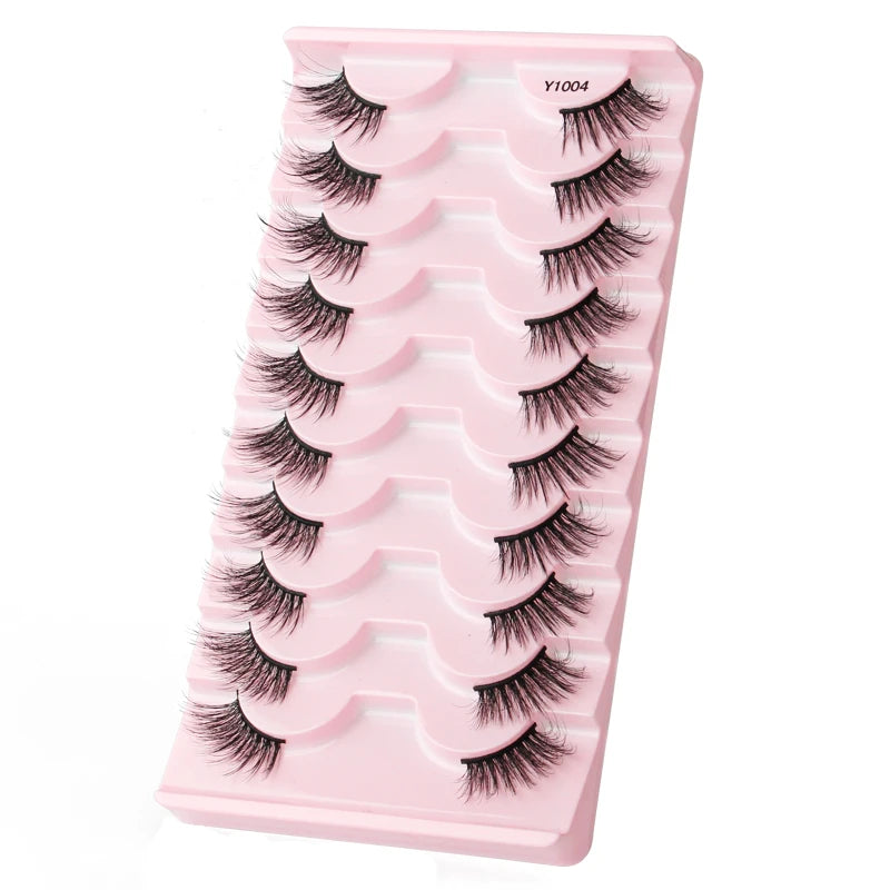 Half Lashes Mink Eyelashes Natural Soft Cat Eye False Eyelashes Long Wispy 3D Mink Lashes Makeup Eyelash Extension Fake Lashes