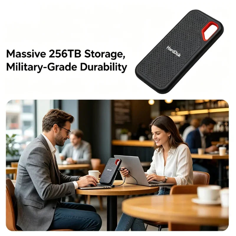 Ultra Thin Portable External SSD Solid State Drive | USB 3.1 Type-C