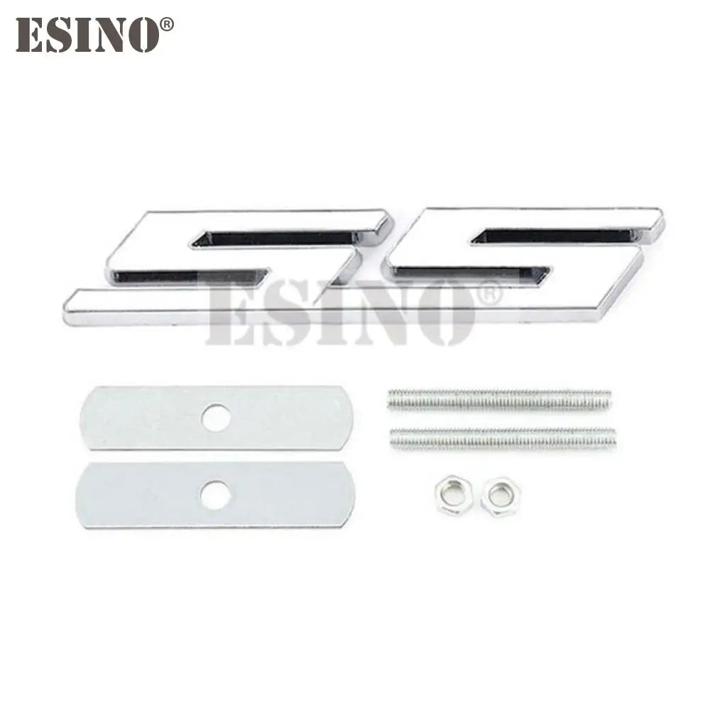 New Car Styling 3D Metal Chrome Zinc Alloy Emblem Car Body SS Front Grill Badge Sticker Decal for Chevrolet SS Camaro SS