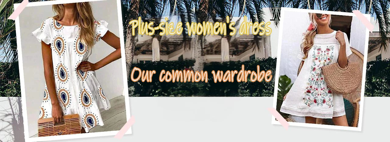 Women's Plus Size Boho Tropical Print V-Neck Dress with Ruched Chest & Short Sleeves Spring Summer Vacations Cute Dresses