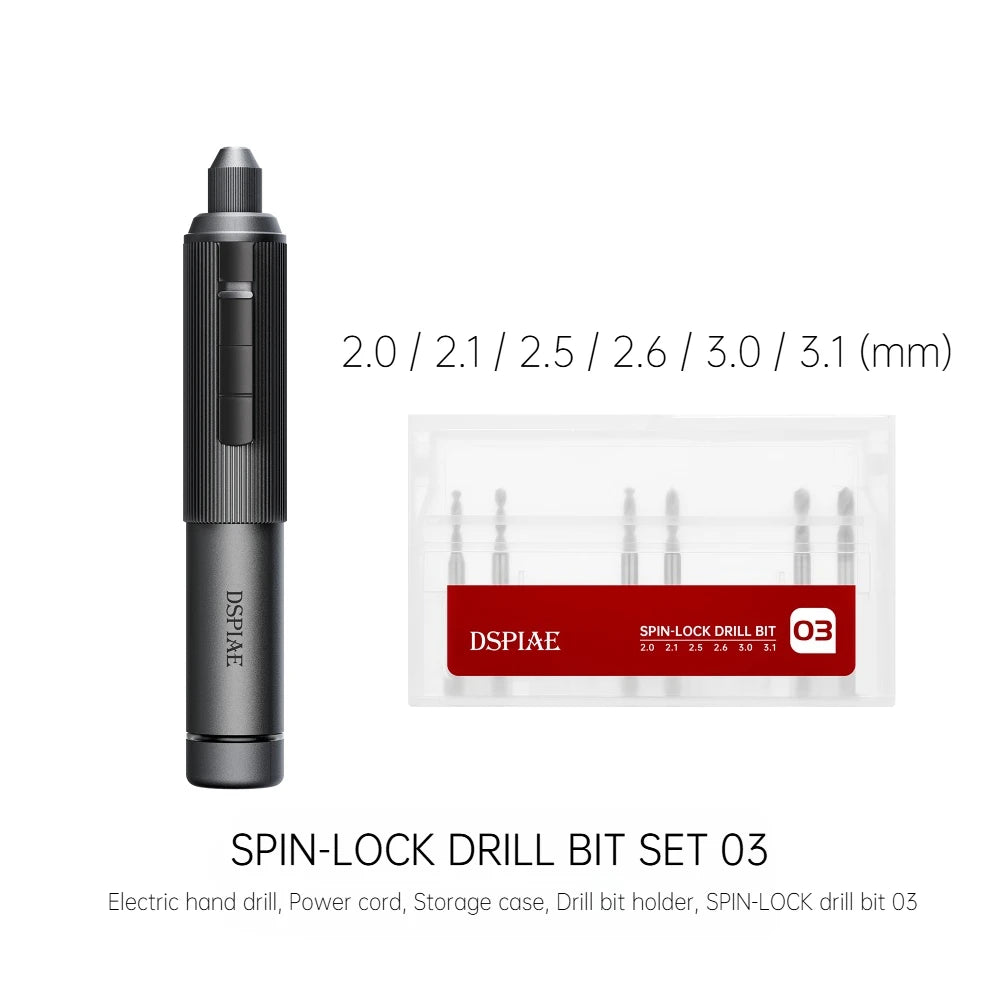 DSPIAE AT-ED01 Orbit Electric Hand Drill Screwdriver for Gunpla Plastic Wooden Soft Metal Drilling Model DIY Assembly Hobby Tool