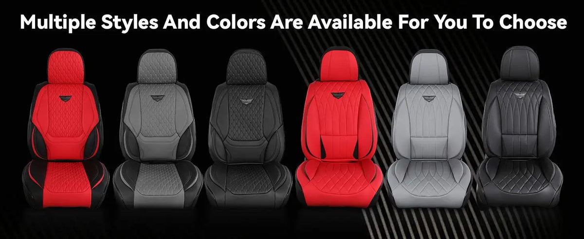 EKR Universal Car Seat Covers 5 Seats Full Set For Toyota Honda Lexus Ford Kia Hyundai Audi Waterproof Leather Auto Seat Protection All-Season Universal Fit Most Car Sedan SUV Car Accessories