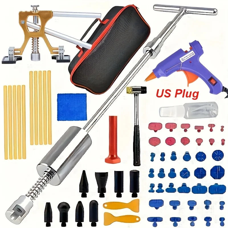 Paintless Dent Removal Tool Kit – Slide Hammer, T-Bar Puller & Suction Cups for Car Body Repair