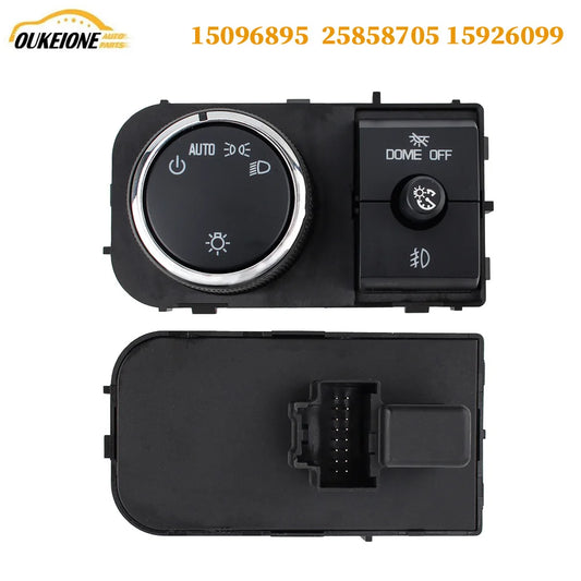 Headlight & Fog Light Switch (25858705) — Chevrolet Avalanche, Silverado, Suburban, Tahoe & GMC Sierra/Yukon (2007–2013)
