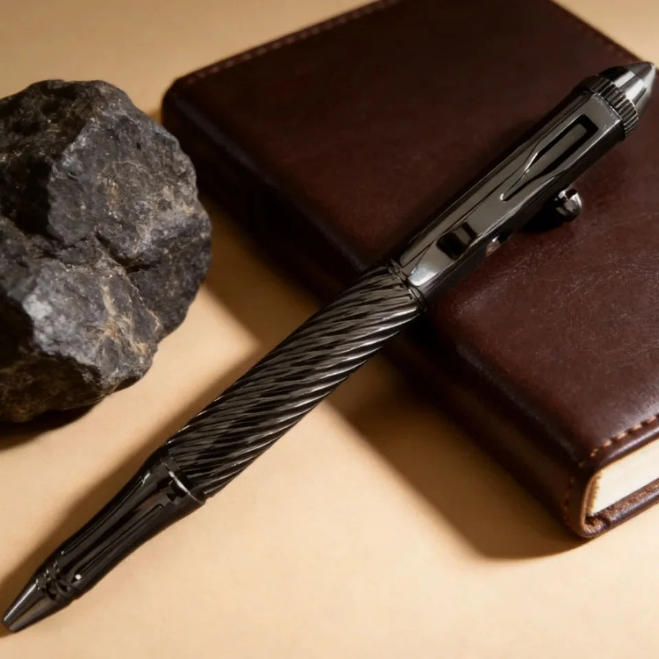Elegant Brass Ballpoint Pen with Tungsten Steel Nib
